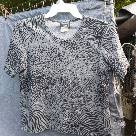 Womens southern lady animal print top - Picture 1 of 3